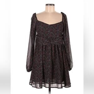 O.P.T. One Pretty Thing paisley chiffon dress, size med NWT